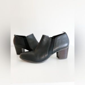 Franco Sarto Black Ankle Booties